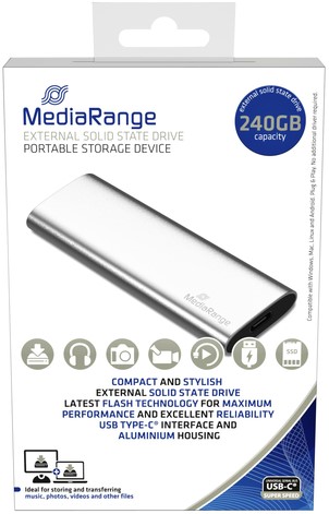 Harddisk 3.0 MediaRange externe SSD, 240GB