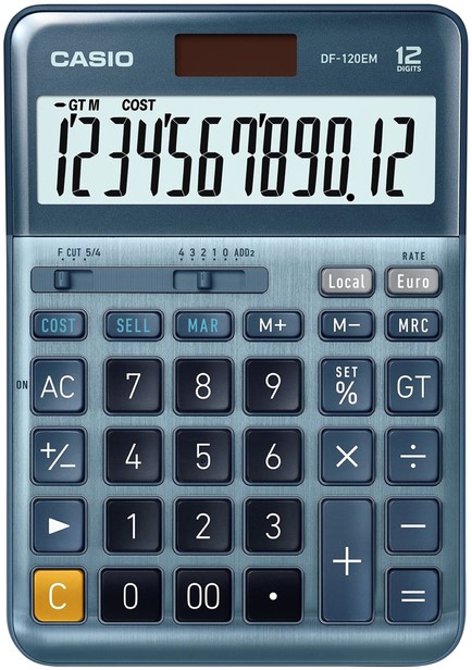 Rekenmachine Casio DF-120EM Meerkantoor