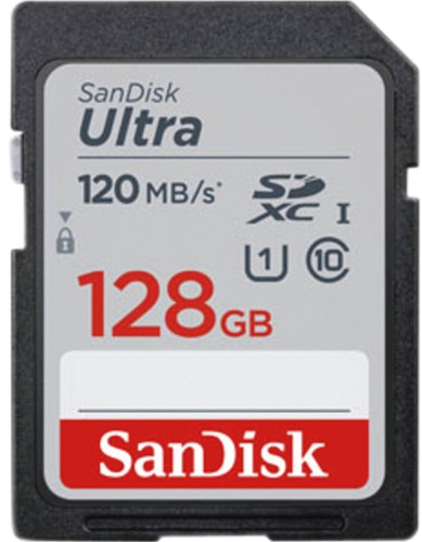 Geheugenkaart Sandisk SDXC Ultra 128GB (Class 10/UHS-I/120MB/s)
