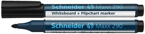 Viltstift Schneider 290 whiteboard rond zwart 2-3mm