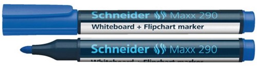 Viltstift Schneider 290 whiteboard rond blauw 2-3mm