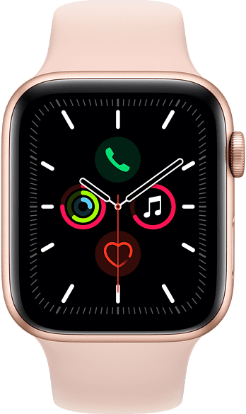 Apple Watch Series 6 Sport 44mm Goud Aluminium (Roze Sportband) Meerkantoor