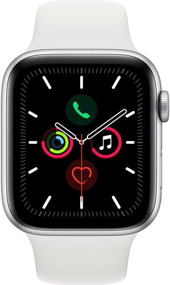 Apple Watch Series 6 Sport 44mm Zilver Aluminium (Witte Sportband)  Meerkantoor