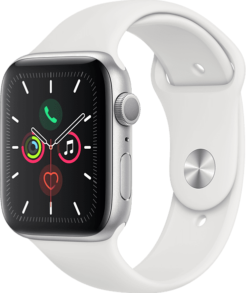 Apple Watch Series 6 Sport 44mm Zilver Aluminium (Witte Sportband)  Meerkantoor